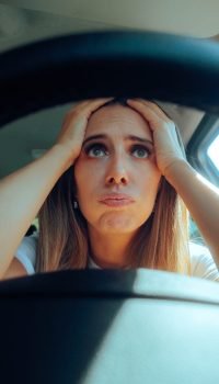 nervous panic driver